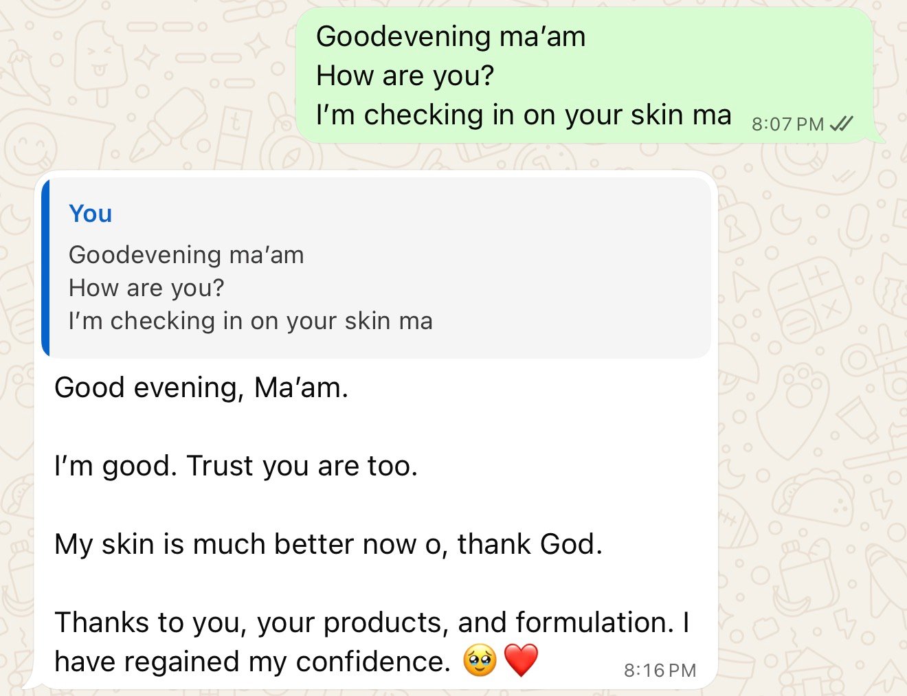 AribelleSkn customer feedback